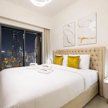 Smartstay At Burj Royale - Full Burj Khalifa View - Brand New Luxury Apartments Dubai Exterior foto